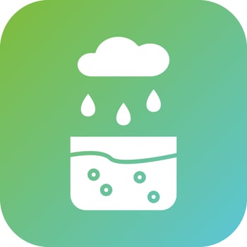 Collecting Water Vector Icon Style