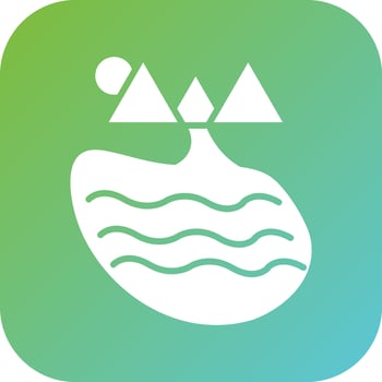 Lake Vector Icon Style