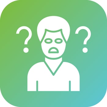 Confused Vector Icon Style