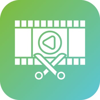 Film Editing Vector Icon Style