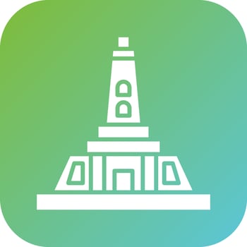 Newzealand Monument Vector Icon Style