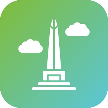 Obelisk Of Buenos Aires Vector Icon Style