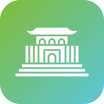 Forbidden City Vector Icon Style