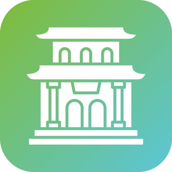 Pagoda Vector Icon Style
