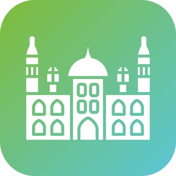 Taj Mahal Vector Icon Style