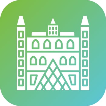 Louvre Vector Icon Style