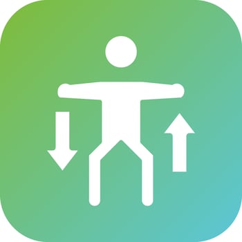 Squat Vector Icon Style