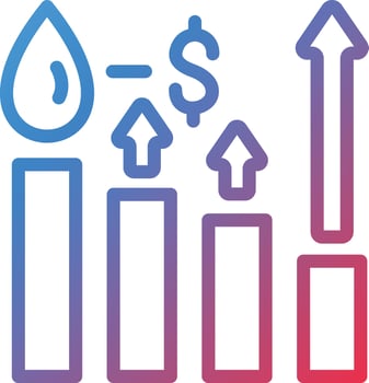 3957 - Oil Price Increase.eps vector