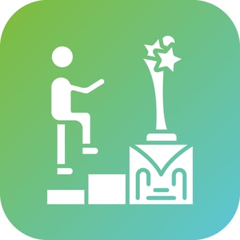 Award Presentation Vector Icon Style
