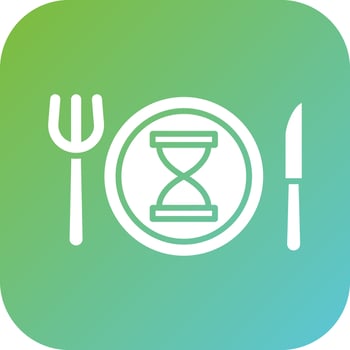 Eating Slowly Vector Icon Style