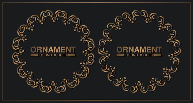 luxury ornament pattern circle design vector
