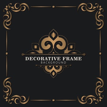 Elegant decorative frame design background vector