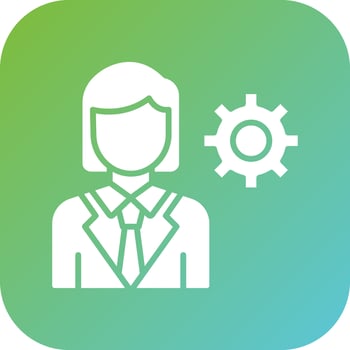 Manager Female Vector Icon Style