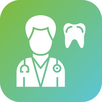 Dentist Male Vector Icon Style