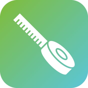 Measuring Tape Vector Icon Style