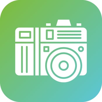 Digital Camera Vector Icon Style