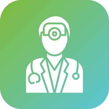 Ophthalmologist Male Vector Icon Style