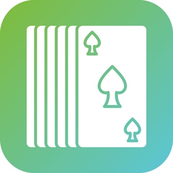 Card Deck Vector Icon Style