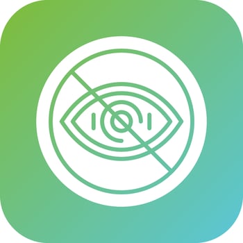 Legal Blindness Vector Icon Style