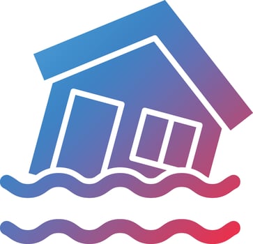 Vector Design Flood Icon Style