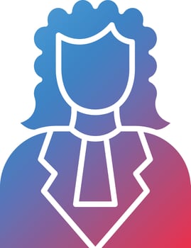 Vector Design Judge Icon Style