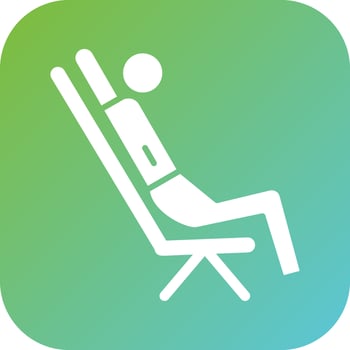 Leaned Back Vector Icon Style
