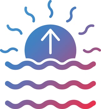 Vector Design Sunrise Icon Style