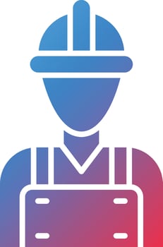 Vector Design Worker Icon Style