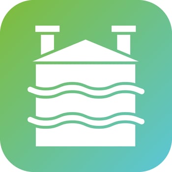 Natural Ventilation Vector Icon Style