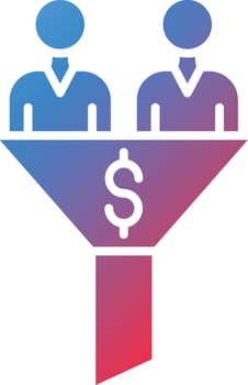 Vector Design Sales Funnel Icon Style