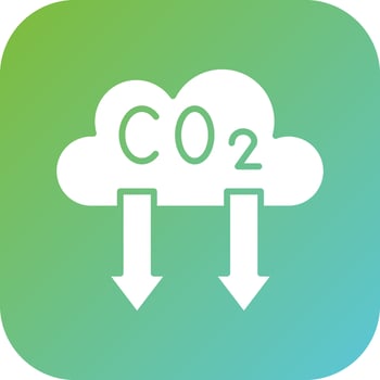 Reduce Co2 Emissions Vector Icon Style