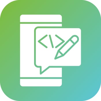 Edit Code Vector Icon Style