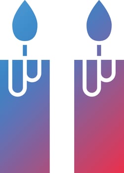 Vector Design Candle Icon Style