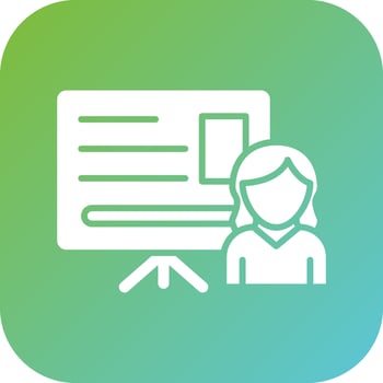 Teacher Vector Icon Style