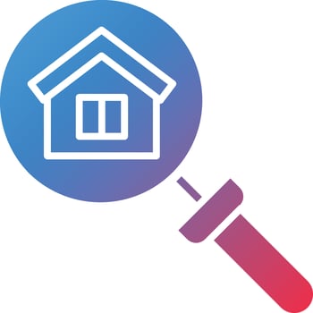 Vector Design House Search Icon Style