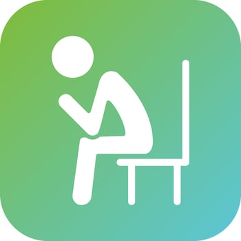 Loneliness Vector Icon Style