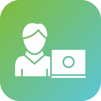 Freelancer Male Vector Icon Style