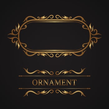 classic frame and vintage logo border vector