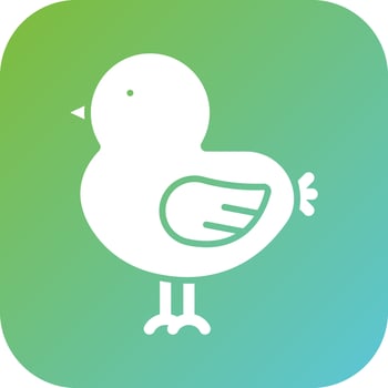 Chick Vector Icon Style