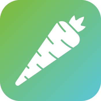 Carrot Vector Icon Style