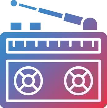 Vector Design Radio Icon Style