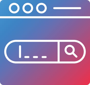 Vector Design Search Bar Icon Style