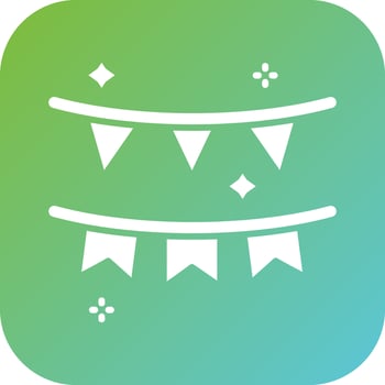 Garland Vector Icon Style