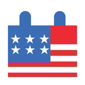 memorial days of memorial day flat icon set vector