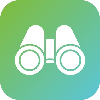 Binoculars Vector Icon Style