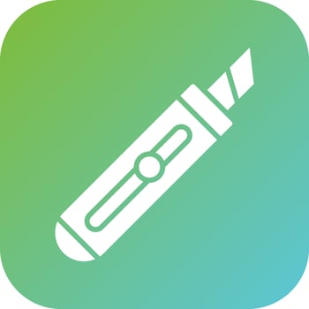 Box Cutter Vector Icon Style