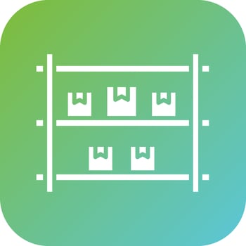 Package Shelf Vector Icon Style