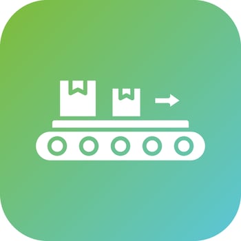 Conveyor Vector Icon Style