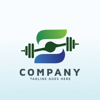 Letter S fitness logo vector design template