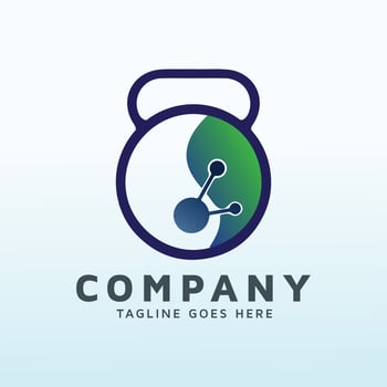 Mobile vitamin fitness logo vector design template